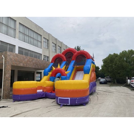 Double Splash Inflatable Slide